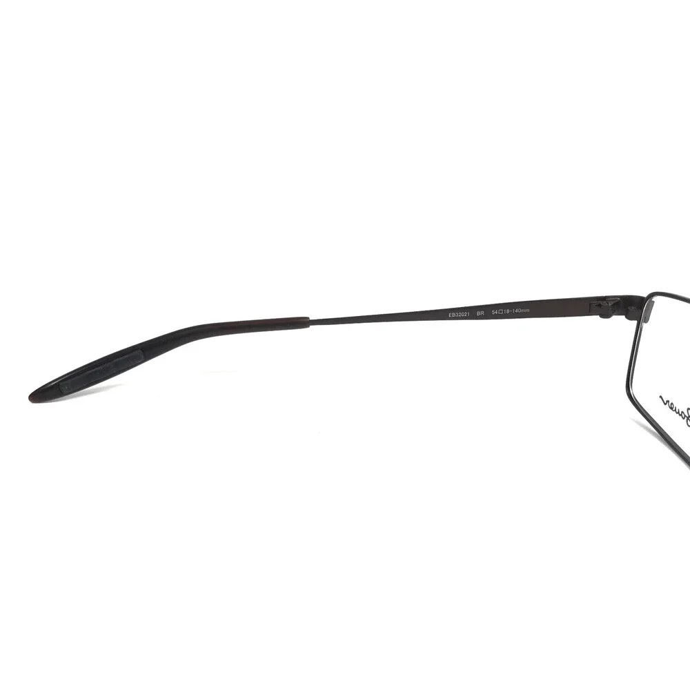 Eddie Bauer Eyeglasses Frames EB32021 BR Brown Rectangle Wire Rim 54-18-140